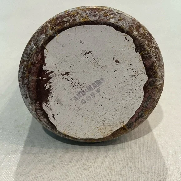 Vintage handmade style South American fish pottery bag vase. GUC! - Picture 6 of 6